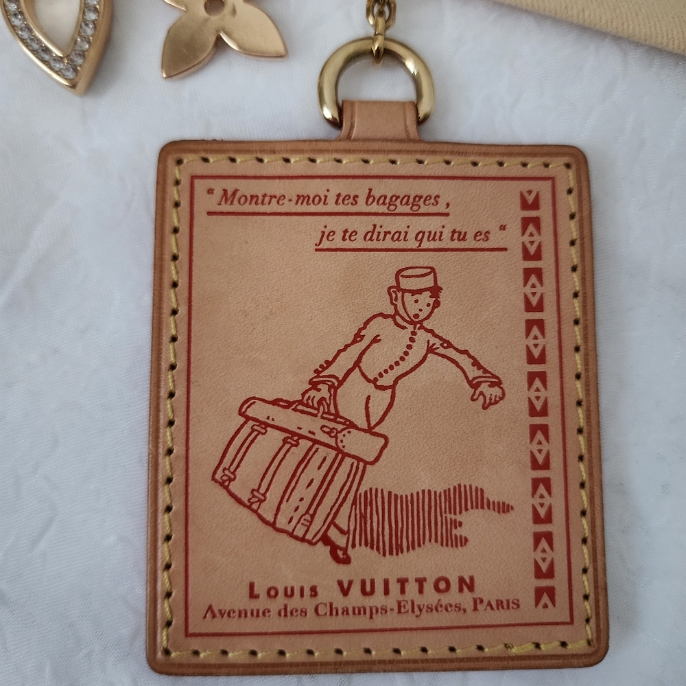 Auth Louis Vuitton Portocle VVN Key Ring Charm - Picture 4 of 13
